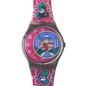 Vintage Swatch Watch "Dehli" GX 125. New old stock - CRACKED BAND
